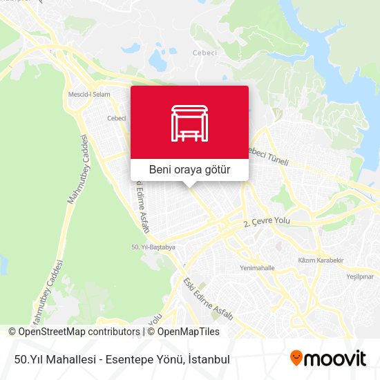 50.Yıl Mahallesi - Esentepe Yönü harita