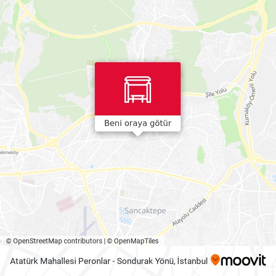 Atatürk Mahallesi Peronlar - Sondurak Yönü harita