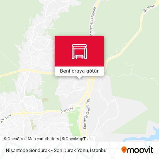Nişantepe Sondurak - Son Durak Yönü harita