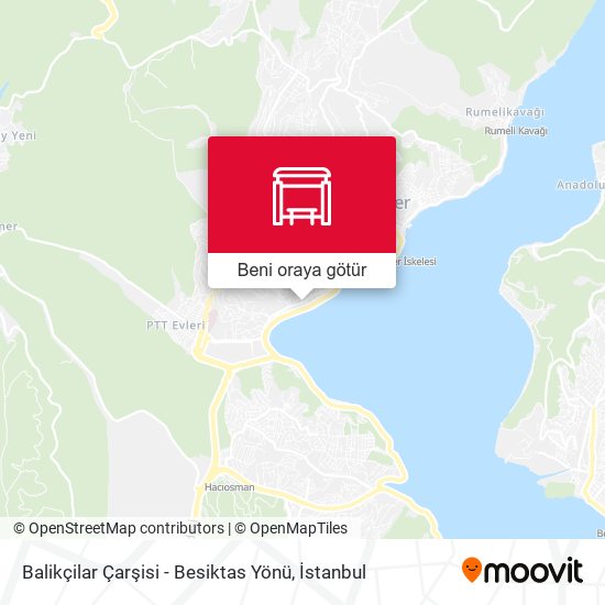 Balikçilar Çarşisi - Besiktas Yönü harita