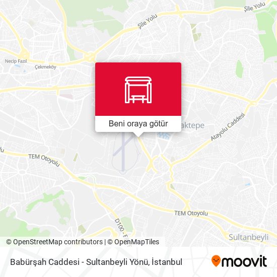 Babürşah Caddesi - Sultanbeyli Yönü harita