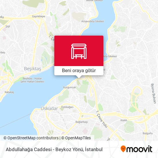Abdullahağa Caddesi - Beykoz Yönü harita