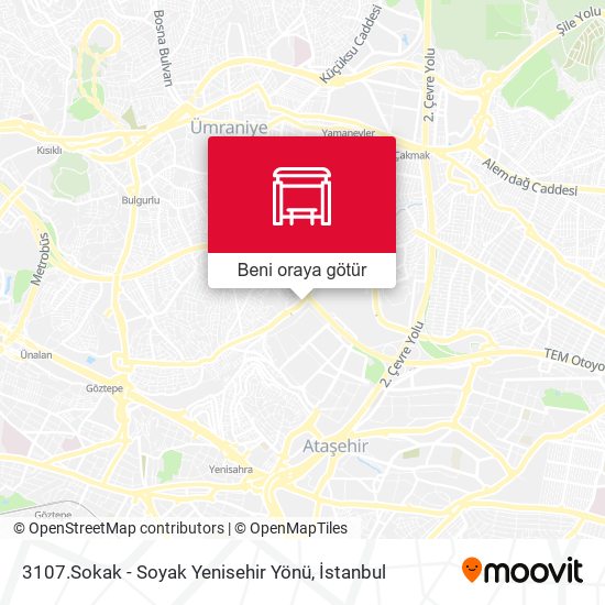 3107.Sokak - Soyak Yenisehir Yönü harita