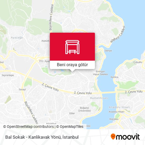 Bal Sokak - Kanlikavak Yönü harita