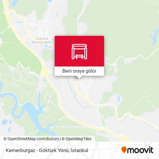 Kemerburgaz - Göktürk Yönü harita