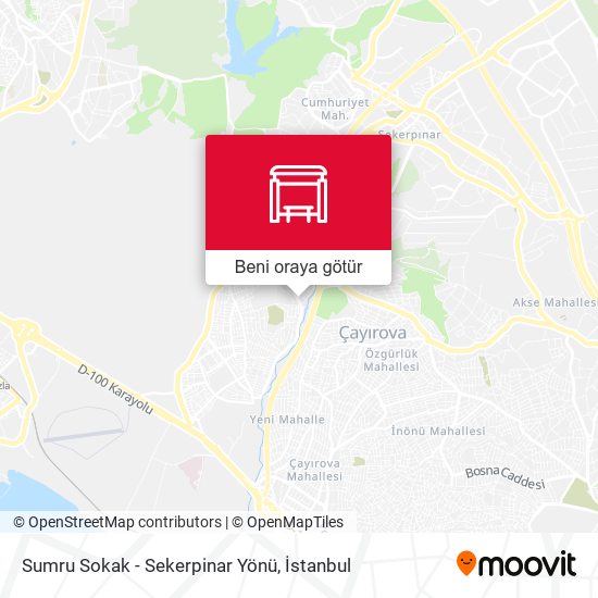 Sumru Sokak - Sekerpinar Yönü harita