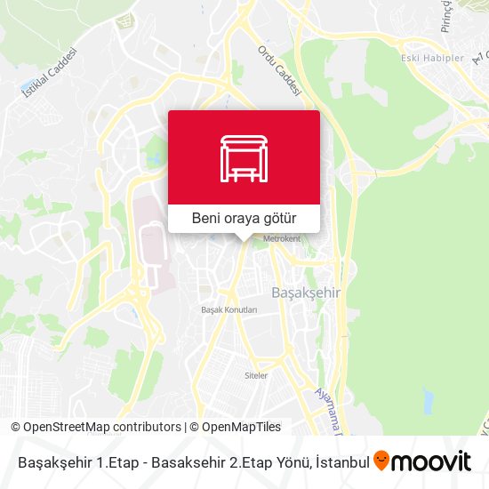 Başakşehir 1.Etap - Basaksehir 2.Etap Yönü harita