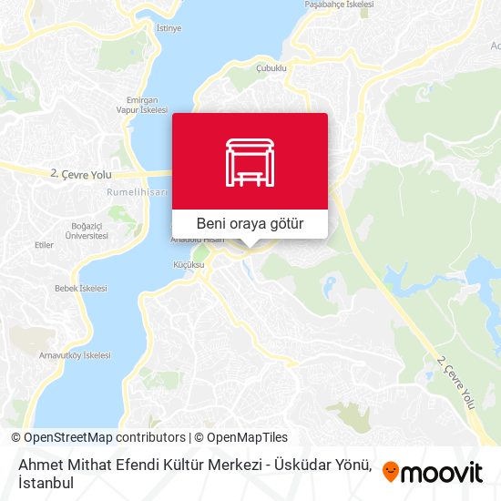 Ahmet Mithat Efendi Kültür Merkezi - Üsküdar Yönü harita