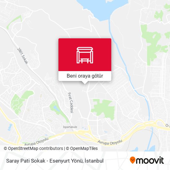 Saray Pati Sokak - Esenyurt Yönü harita