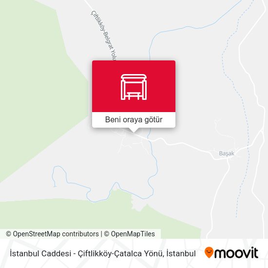 İstanbul Caddesi - Çiftlikköy-Çatalca Yönü harita