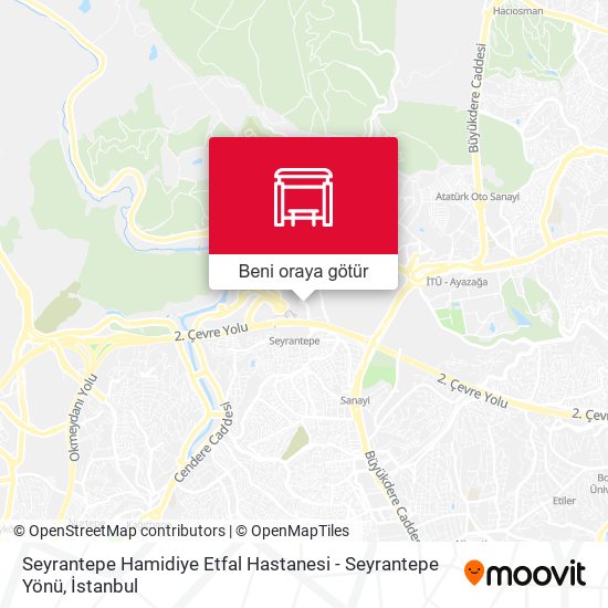 Seyrantepe Hamidiye Etfal Hastanesi - Seyrantepe Yönü harita