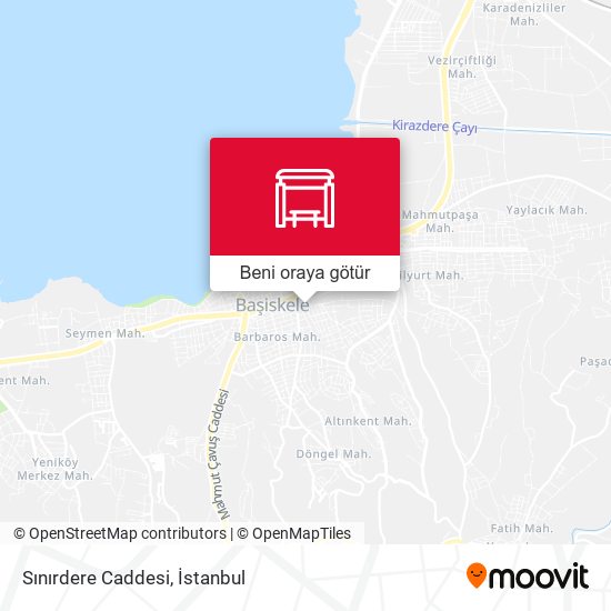 Sınırdere Caddesi harita