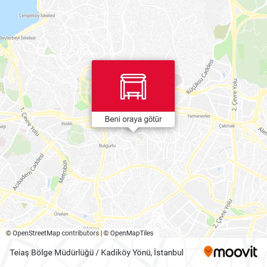 Teiaş Bölge Müdürlüğü / Kadiköy Yönü harita