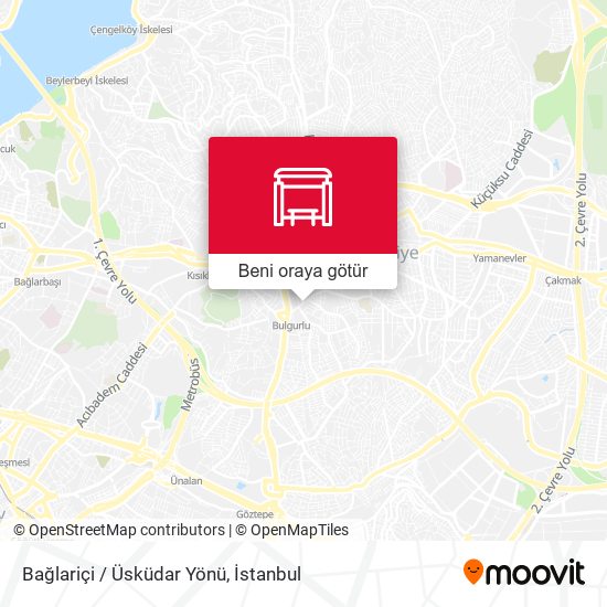 Bağlariçi / Üsküdar Yönü harita