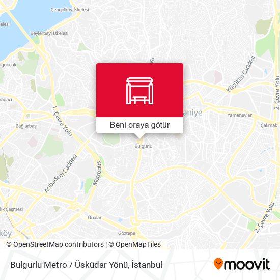 Bulgurlu Metro / Üsküdar Yönü harita