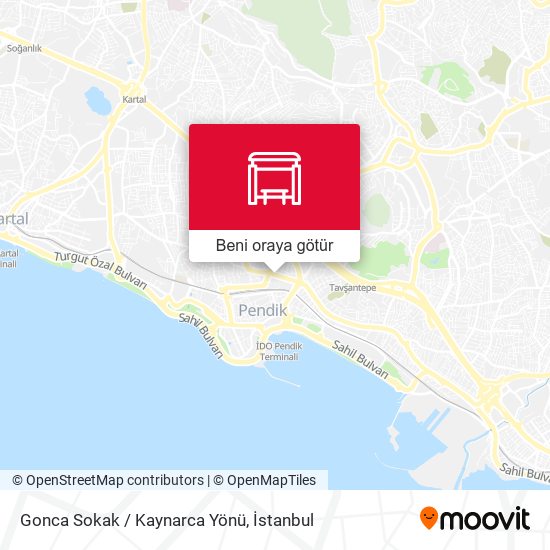 Gonca Sokak / Kaynarca Yönü harita