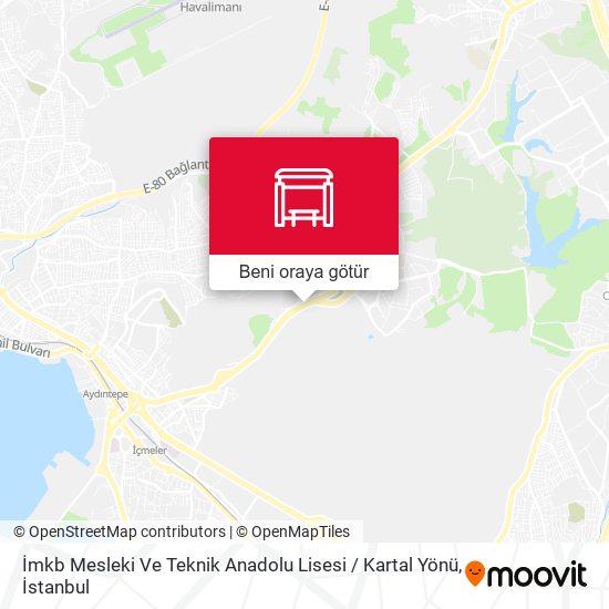 İmkb Mesleki Ve Teknik Anadolu Lisesi / Kartal Yönü harita