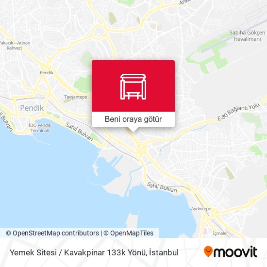 Yemek Sitesi / Kavakpinar 133k Yönü harita