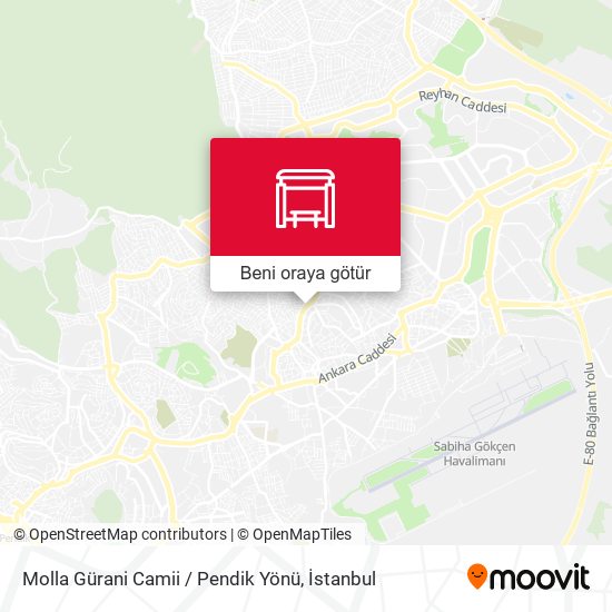 Molla Gürani Camii / Pendik Yönü harita
