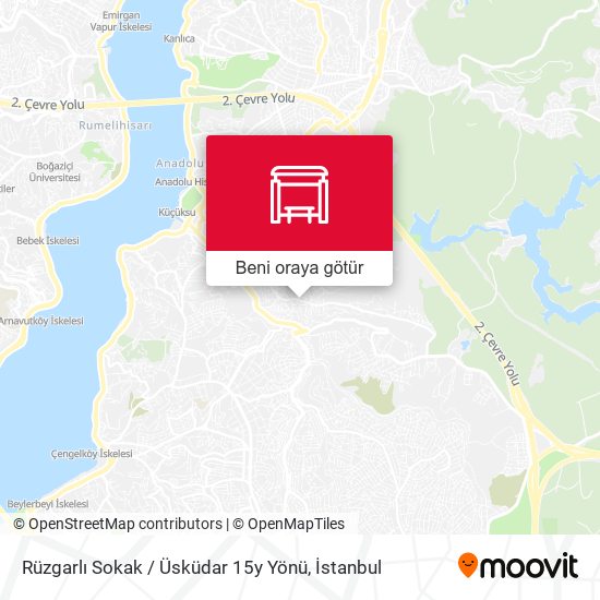 Rüzgarlı Sokak / Üsküdar 15y Yönü harita