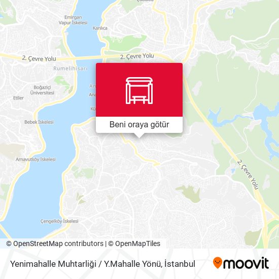 Yenimahalle Muhtarliği / Y.Mahalle Yönü harita