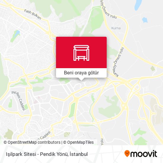 Işilpark Sitesi - Pendik Yönü harita