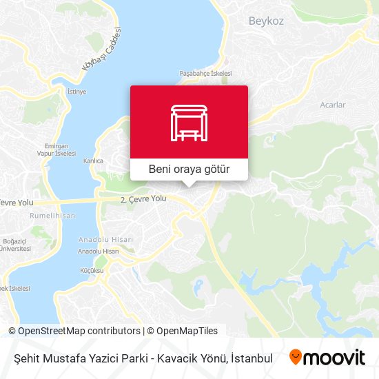 Şehit Mustafa Yazici Parki - Kavacik Yönü harita