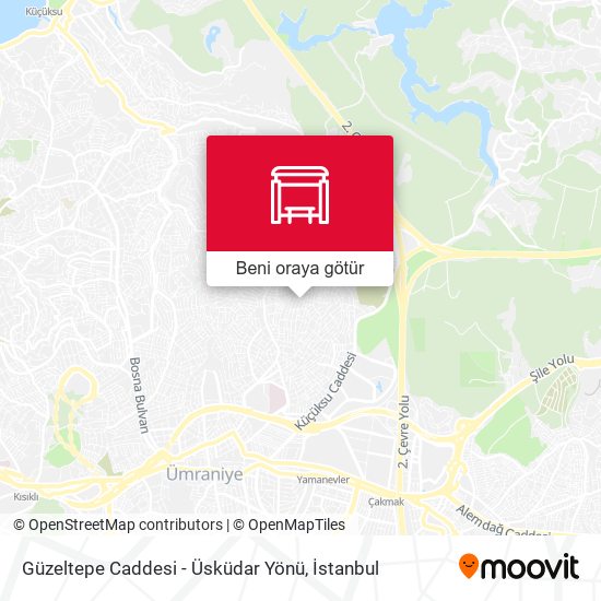 Güzeltepe Caddesi - Üsküdar Yönü harita