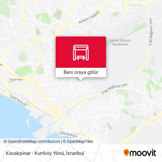 Kavakpinar - Kurtköy Yönü harita
