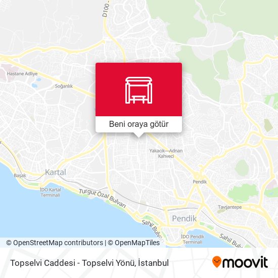 Topselvi Caddesi - Topselvi Yönü harita