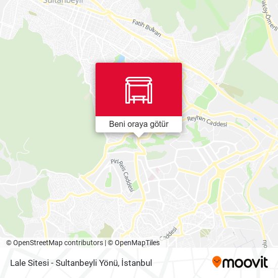 Lale Sitesi - Sultanbeyli Yönü harita