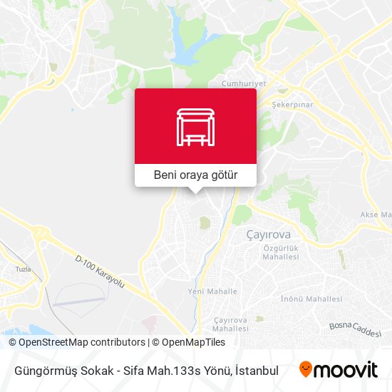 Güngörmüş  Sokak - Sifa Mah.133s Yönü harita