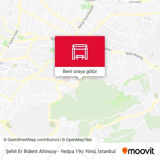 Şehit Er Bülent Altinsoy - Yedpa 19c Yönü harita
