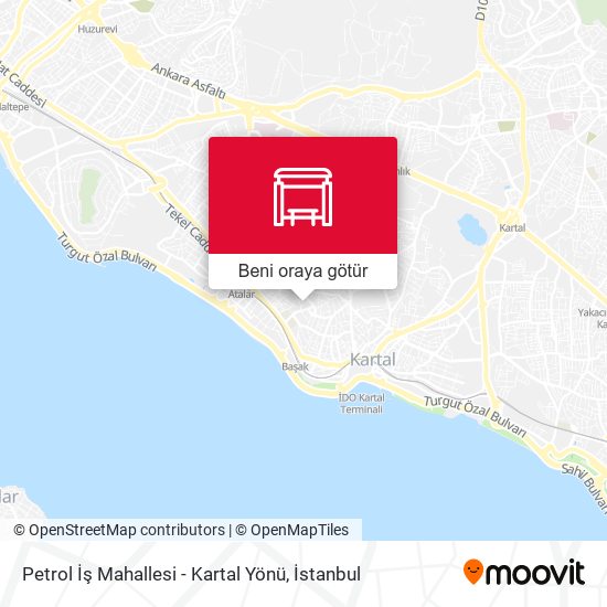 Petrol İş Mahallesi - Kartal Yönü harita