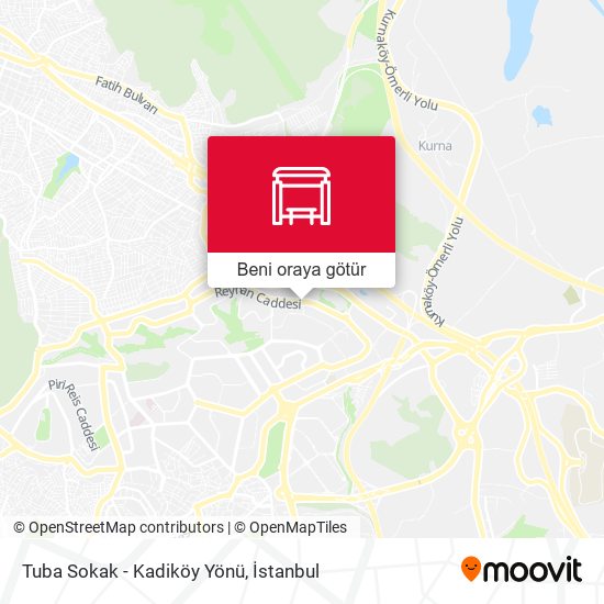 Tuba Sokak - Kadiköy Yönü harita