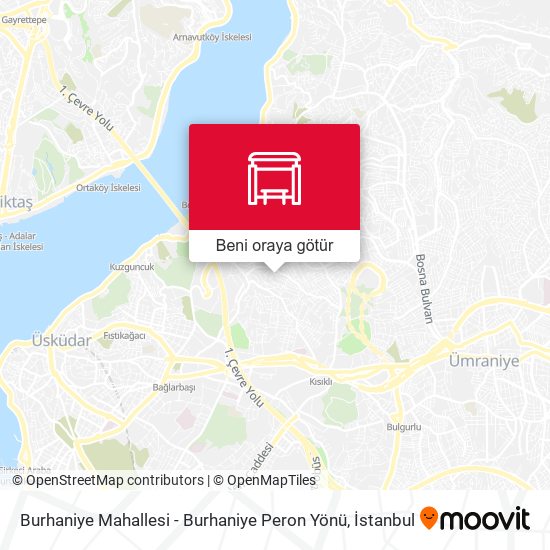 Burhaniye Mahallesi - Burhaniye Peron Yönü harita