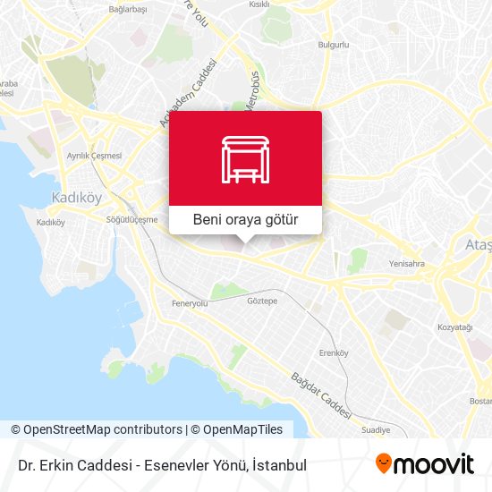 Dr. Erkin Caddesi - Esenevler Yönü harita