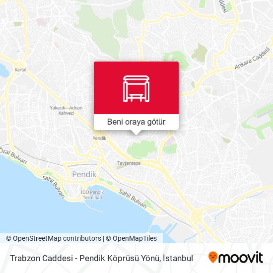 Trabzon Caddesi - Pendik Köprüsü Yönü harita