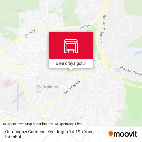Osmangazi Caddesi - Yenidogan 14-19s Yönü harita