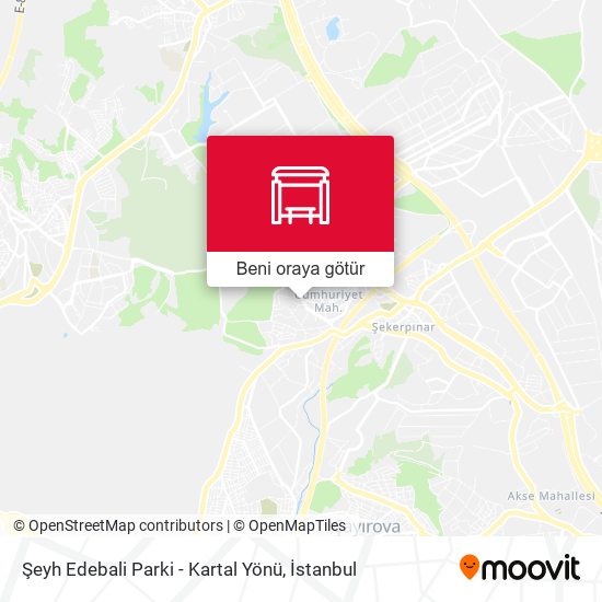 Şeyh Edebali Parki - Kartal Yönü harita