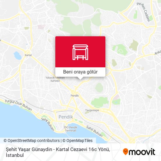 Şehit Yaşar Günaydin - Kartal Cezaevi 16c Yönü harita
