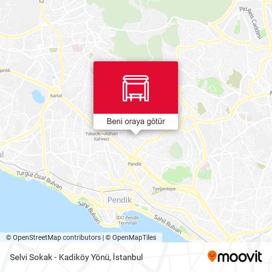 Selvi Sokak - Kadiköy Yönü harita