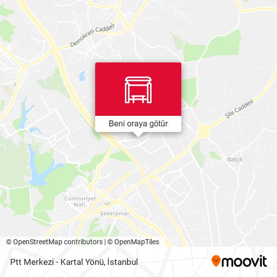 Ptt Merkezi - Kartal Yönü harita