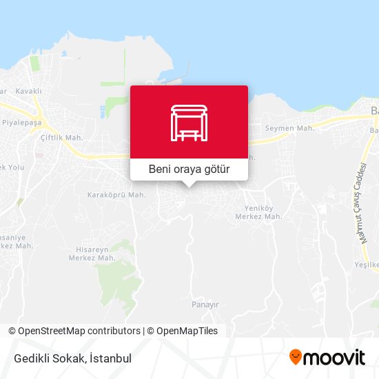 Gedikli Sokak harita