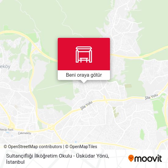Sultançifliği İlköğretim Okulu - Üsküdar Yönü harita