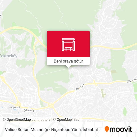 Valide Sultan Mezarlığı - Nişantepe Yönü harita