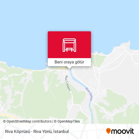 Riva Köprüsü - Riva Yönü harita