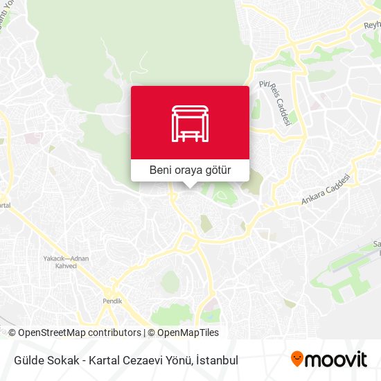 Gülde Sokak - Kartal Cezaevi Yönü harita