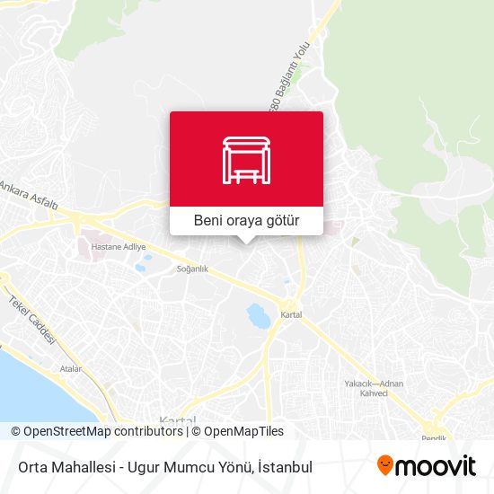 Orta Mahallesi - Ugur Mumcu Yönü harita