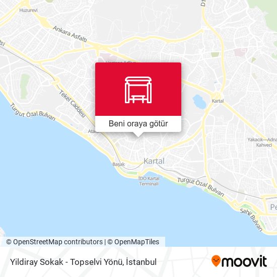 Yildiray Sokak - Topselvi Yönü harita